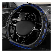YTFRL D-shaped cover front view showing blue honeycomb pattern and improved grip