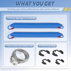 Ytrica hood cable restraint detail highlighting secure routing and fit