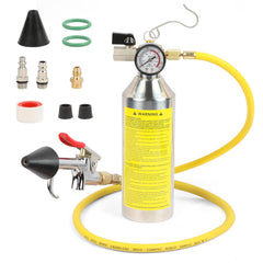 YUANRI stainless steel canister front view showing durable construction and capacity