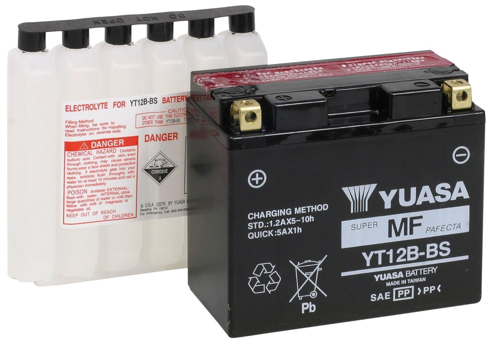 Yuasa YUAM6212B front view showing label and model for easy identification and quality assurance