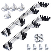 YUCHENSHLP chrome front view showing polished divider and mounting tabs for neat looks