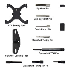 Yuesstloo crankshaft flywheel lock pin in place to prevent rotation