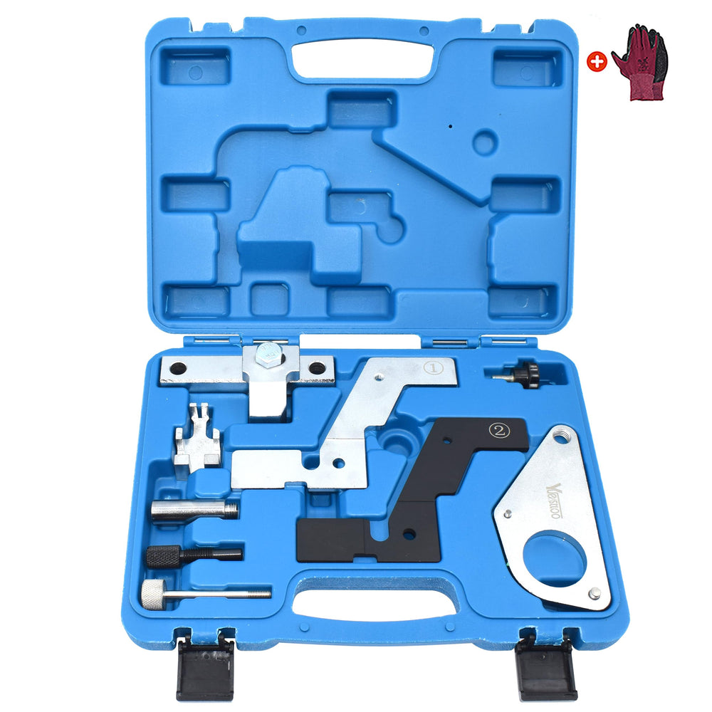 Yuesstloo front case and tools showing complete kit for accurate timing