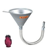 Yuesstloo front view funnel showing durable shape and easy pouring benefit