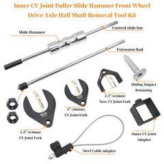 Yuesstloo slide hammer close-up showing ergonomic handle for better control