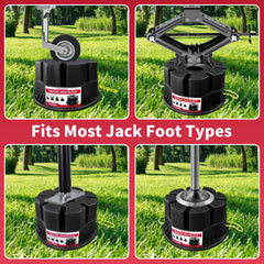 YUNNIEHOM jack foot mounted on block providing secure non-slip support
