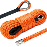 YUNPEAK front view showing compact 50ft winch rope and benefits of portability