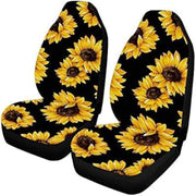 Yuudar full front seats view showing sunflower print and protection benefit