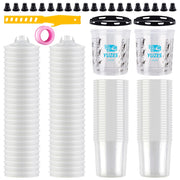 YUZES front packaging showing 20 oz cups and accessories for quick setup