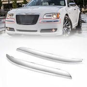 YZQPNB front bumper molding trim front view showing chrome finish and fit