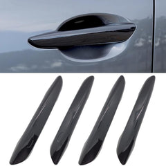 Zacxoxsr front view glossy black handle cover showing seamless fit and style