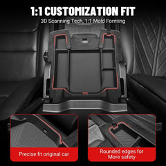 Zaqmru compartment detail holding phone and sunglasses for easy access
