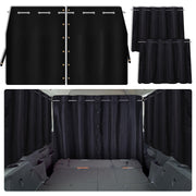 ZATOOTO front view of packaged three-piece curtain set showing completeness and value