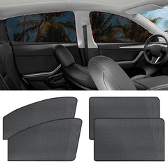 ZATOOTO front view of four-piece sun shade set showing convenience