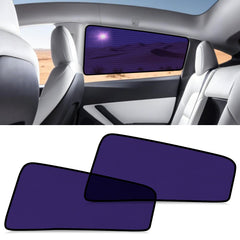 ZATOOTO front view of Model Y rear shade showing full coverage and sun protection