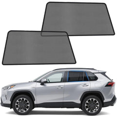 ZATOOTO front view of RAV4 rear shade showing precise fit and sun protection
