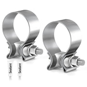 ZEHCLP front view of 51mm clamp showing slim band for low profile fit