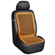 Zento Deals front view seat cover showing full breathable bead layout and cooling benefit