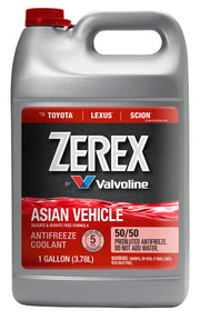 Zerex front packaging showing 1 gallon ready-to-use coolant benefit corrosion protection