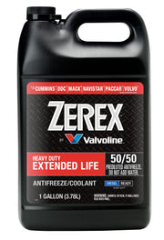 Zerex front view of gallon jug showing ready-to-use red antifreeze benefit