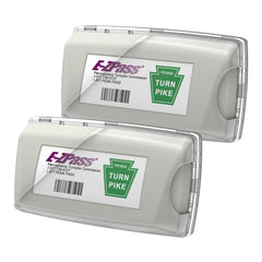 Zeyitian front view mounted on windshield showing secure EZ Pass placement and visibility