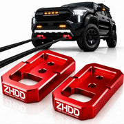 ZHDD front view showing red tow hooks and rugged look and fit