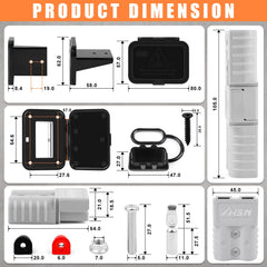 Zhushan installed flush-mount connector panel in vehicle demonstrating tidy, secure fit