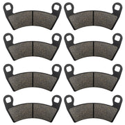 ZICOO brake pads packaging showing complete front and rear kit benefits