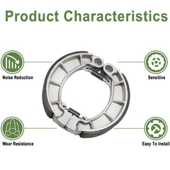 ZICOO rear brake shoe profile illustrating correct contour and durability