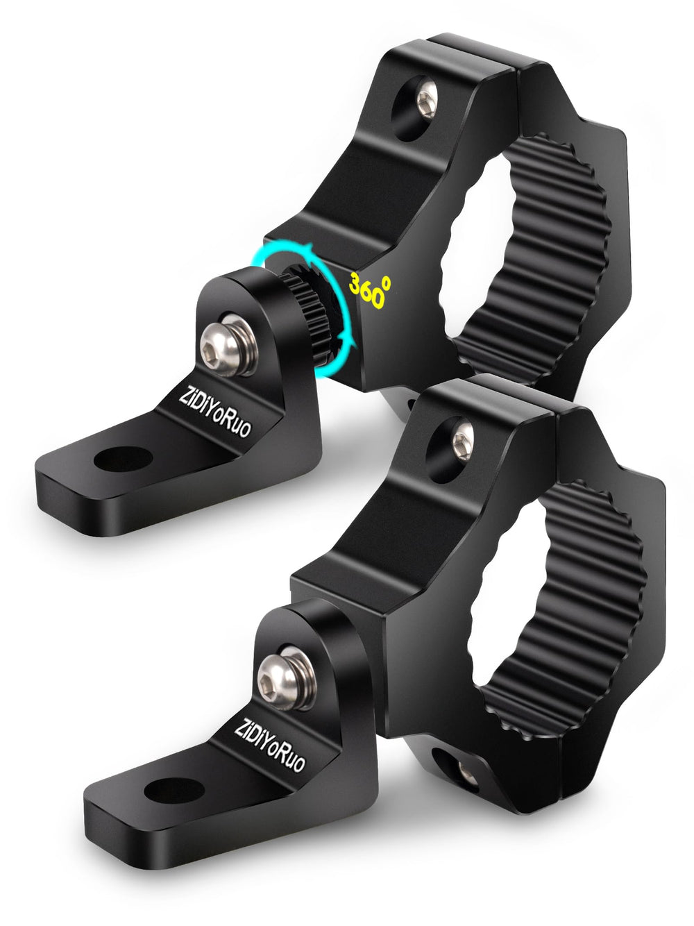 ZIDIYORUO front view mount on roll bar showing sturdy clamp and fit benefit durable hold