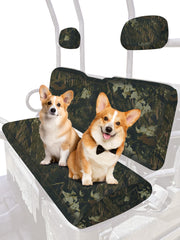 ZIDIYORUO front view showing camo seat covers protecting seats