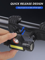 ZIDIYORUO mounted on roll bar showing hands-free illumination for safer night rides