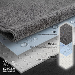 ZIMABLUE non-slip backing and triple-buckle straps providing secure anti-shift stability