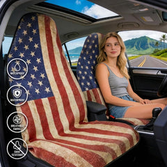ZIMABLUE close-up of American Flag print shows soft microfiber comfort
