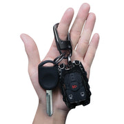 Zincflag front view metal key fob cover showing sleek finish and protection benefit