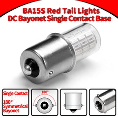 Ziomitus bulb installed in a tail light demonstrating clear brake light visibility