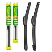 ZIXMMO front packaging showing 24 and 21 inch blades and fitment information for easy choice