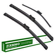 ZIXMMO three-piece wiper set showing driver and passenger blades for clearer windshield vision