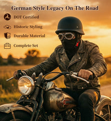 ZIYOGIFT profile with vintage goggles attached illustrating authentic styling and eye protection