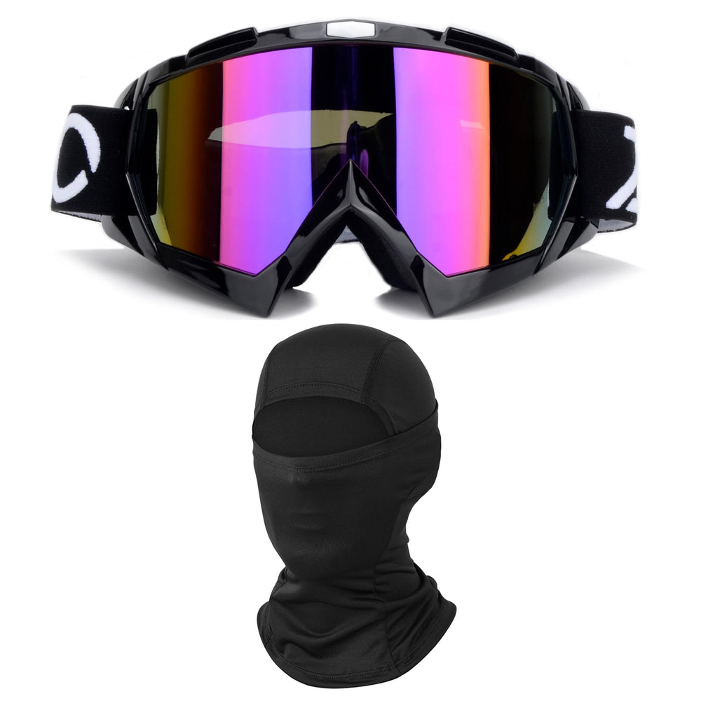 ZJNUO goggles front view showing wide vision and impact protection