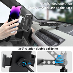 ZKJAYOE double ball joint detail enabling 360-degree angle adjustment