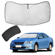 ZOIBV front view on Camry windshield showing full coverage and sun protection