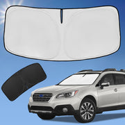 ZOIBV front view of sun shade on packaging showing fit and coverage