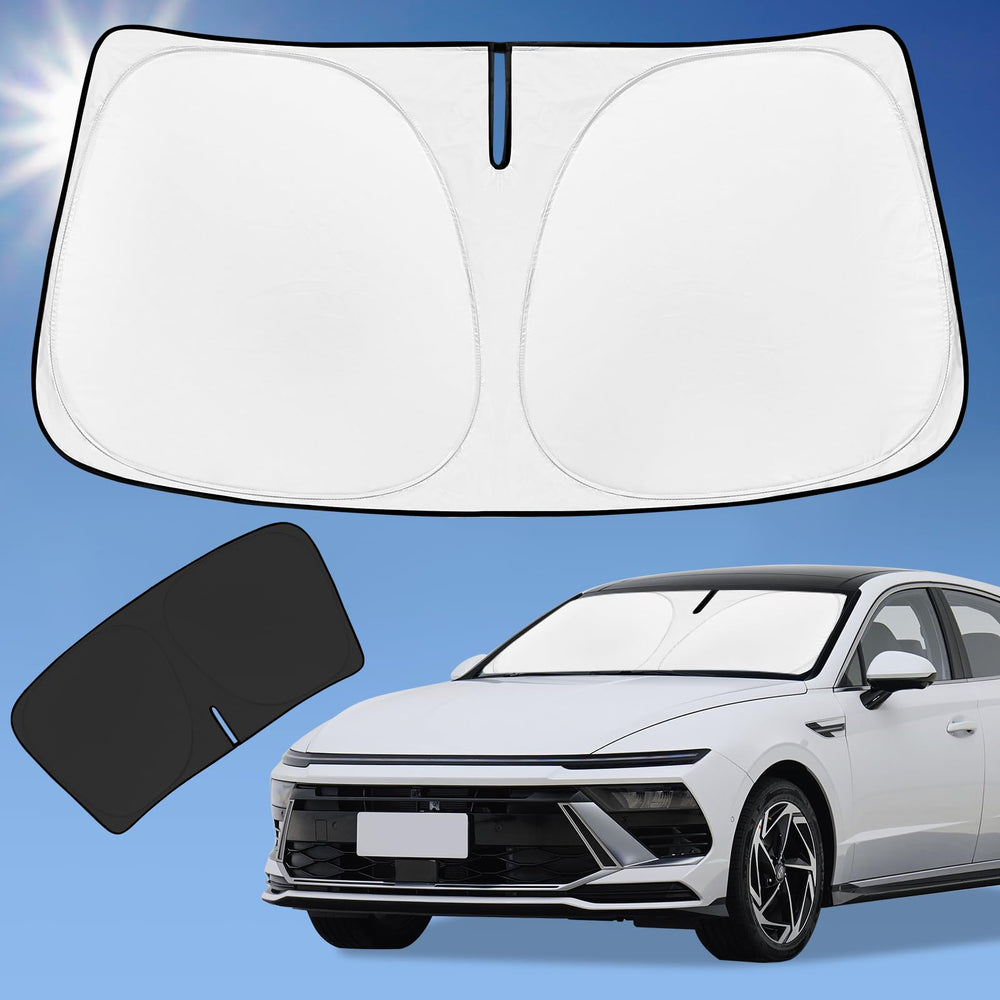 ZOIBV front view installed on Sonata windshield reduces cabin heat