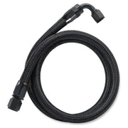 ZONBANG assembled 6AN fuel line kit front view showing fittings and hose, ready-to-install benefit