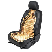 ZONETECH front view of two-tone beaded seat cover showing breathable pattern and comfort