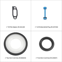 ZONFANT oil pan and front cover gaskets arranged for easier identification