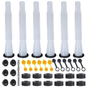 Zoolowua front packaging showing six white replacement gas spouts and collars for quick refit