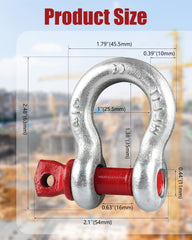 ZORUNNA shackle used on tow strap demonstrating reliable connection for towing benefit