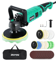 ZOTA buffer polisher front view showing controls and body, clear operation benefit